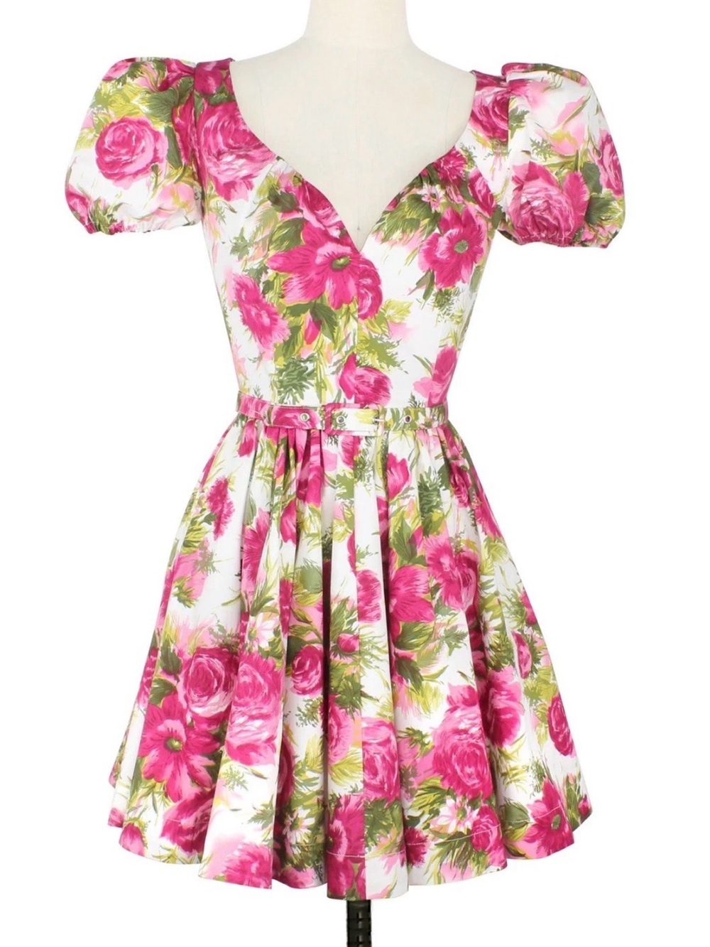 Trashy Diva Hot Pink & Green Floral Mini Dress Lizzie pleasant street floral